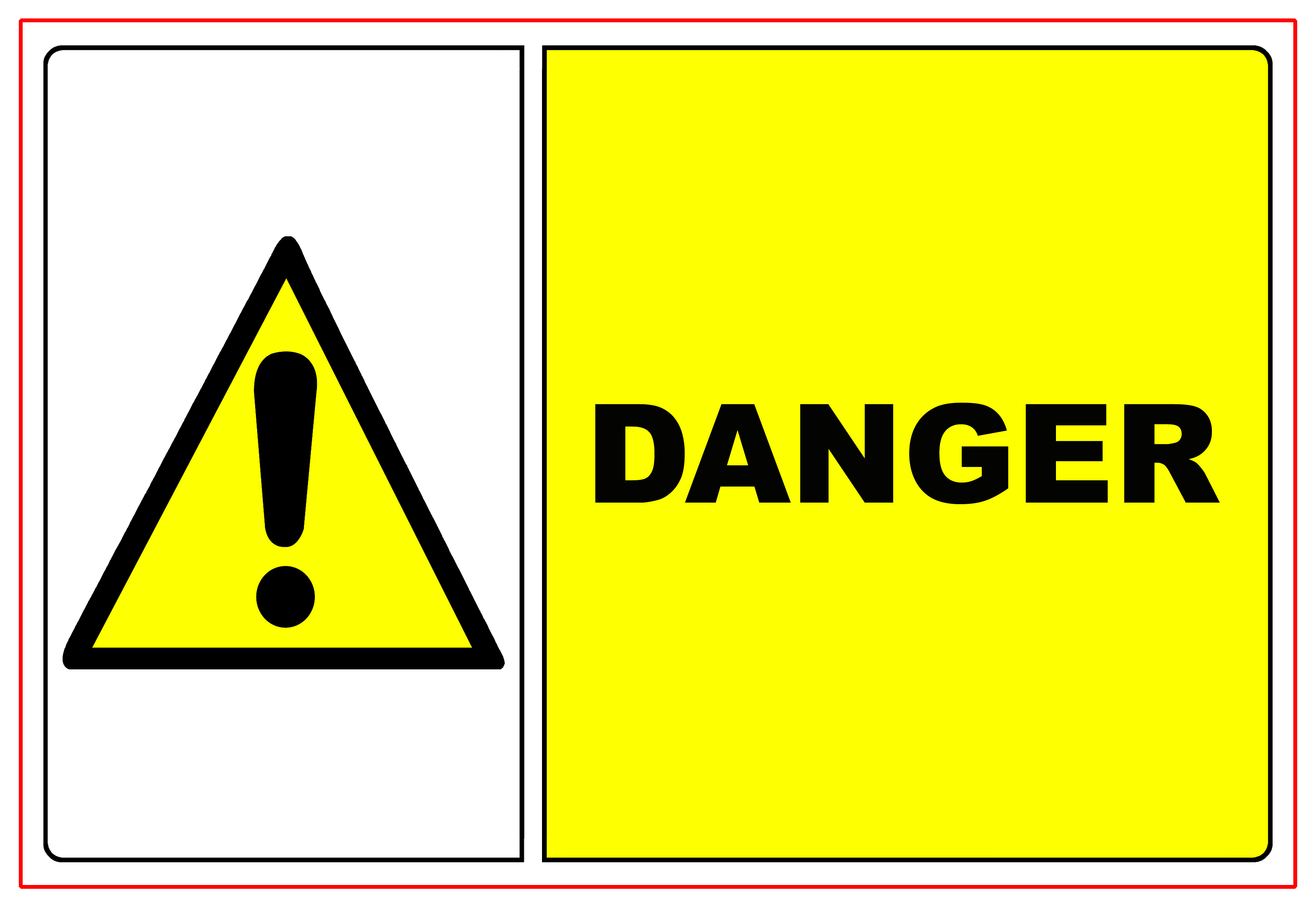 Viso Hazard & Warning Label (English)