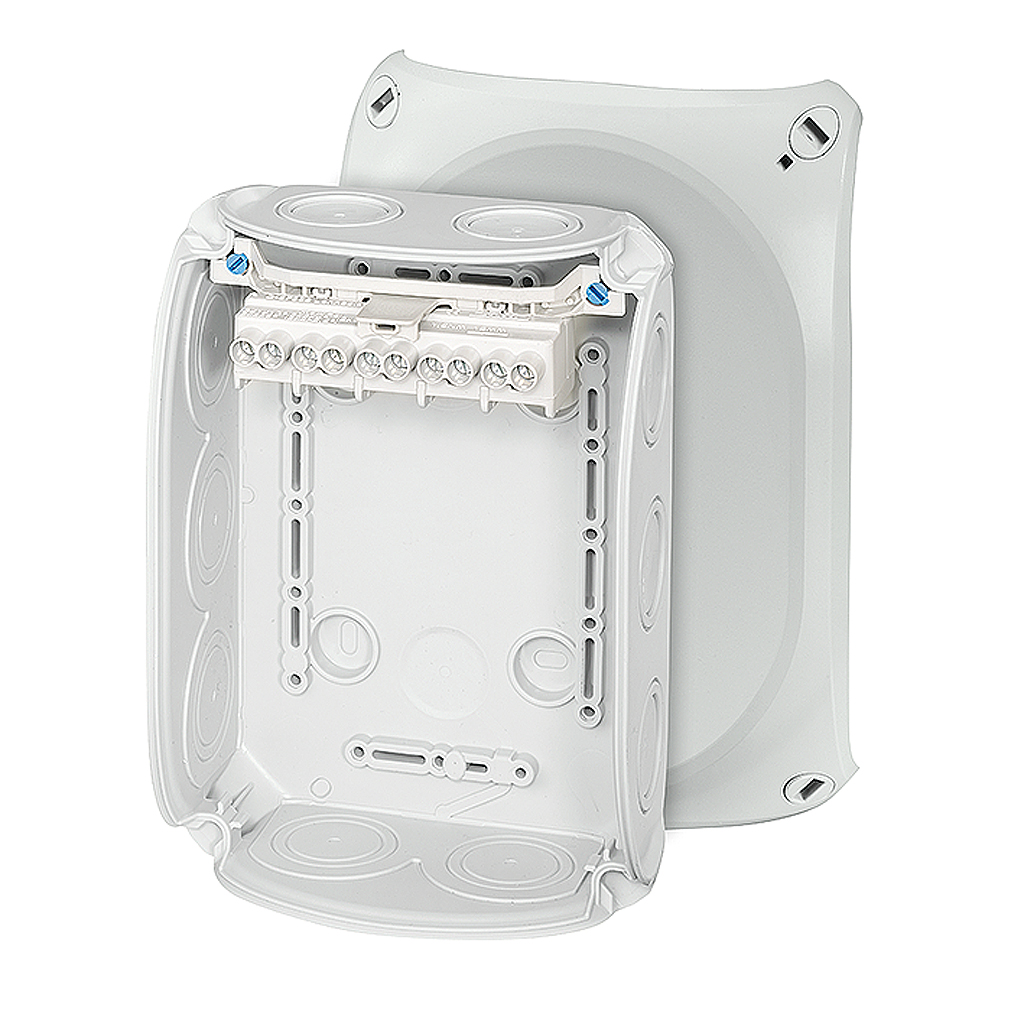 HENSEL DK Series Grey Polypropylene Terminal Box, IP66, 5 Terminals, 77 x 180 x 130mm