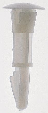 CRLCBSK-2-10-01 , 10mm High Nylon PCB Support Pillar for 4mm PCB Hole, 12.7mm Base