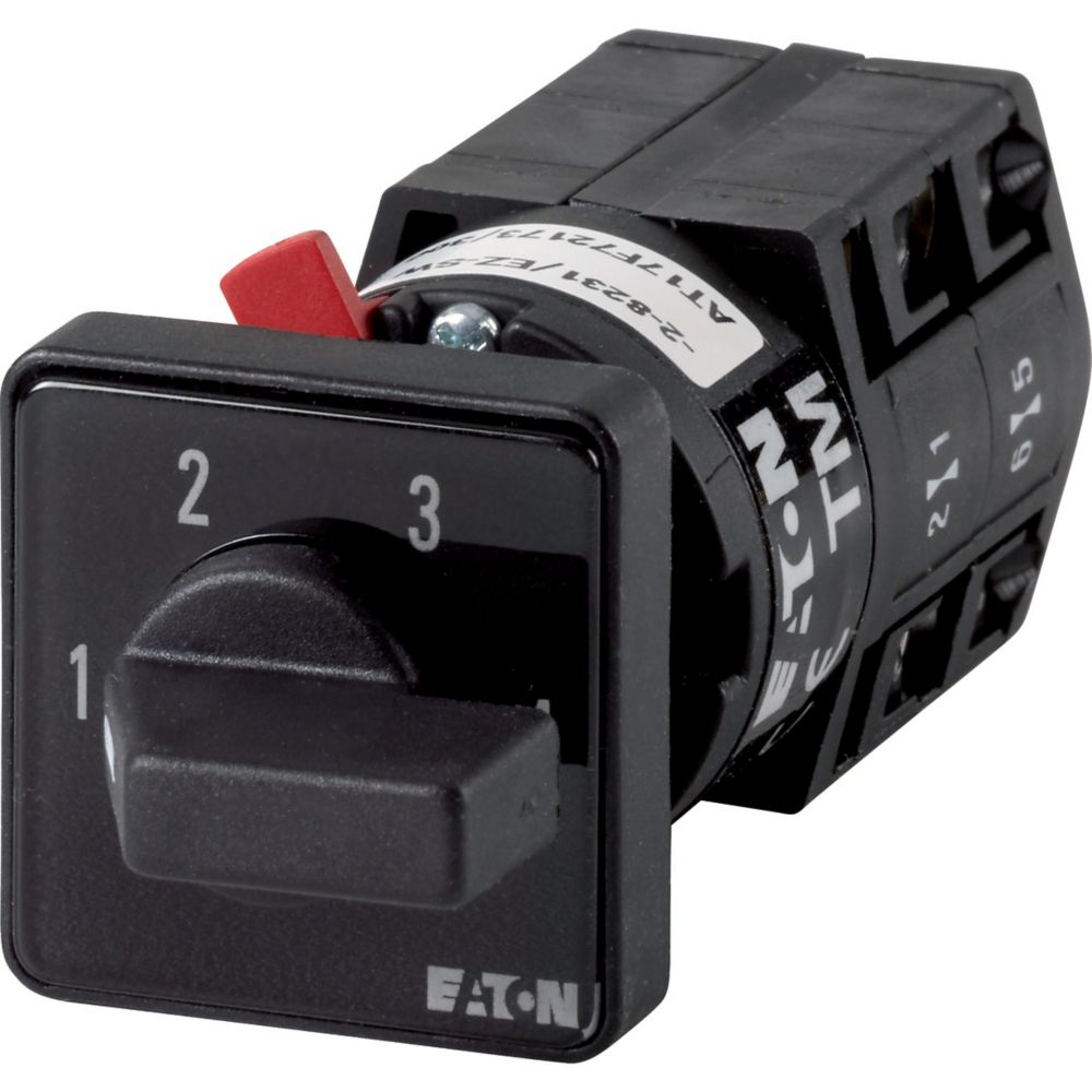 Eaton TM Series 4 Position Selector Switch Head, Black Handle