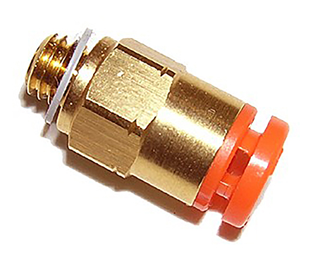 SMC KQ2 Series Straight Threaded Adaptor, UNF 10-32 Male to Push In 1/8 in, Threaded-to-Tube Connection Style