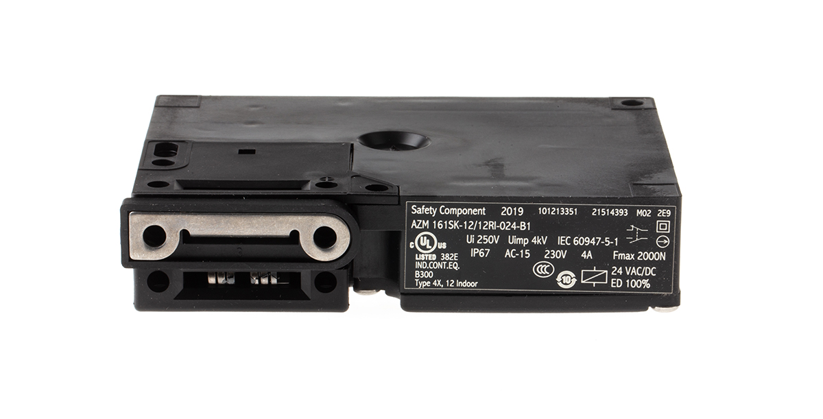 Schmersal AZM 161 Series Solenoid Interlock Switch, Power to Unlock, 24V ac/dc, Actuator Included