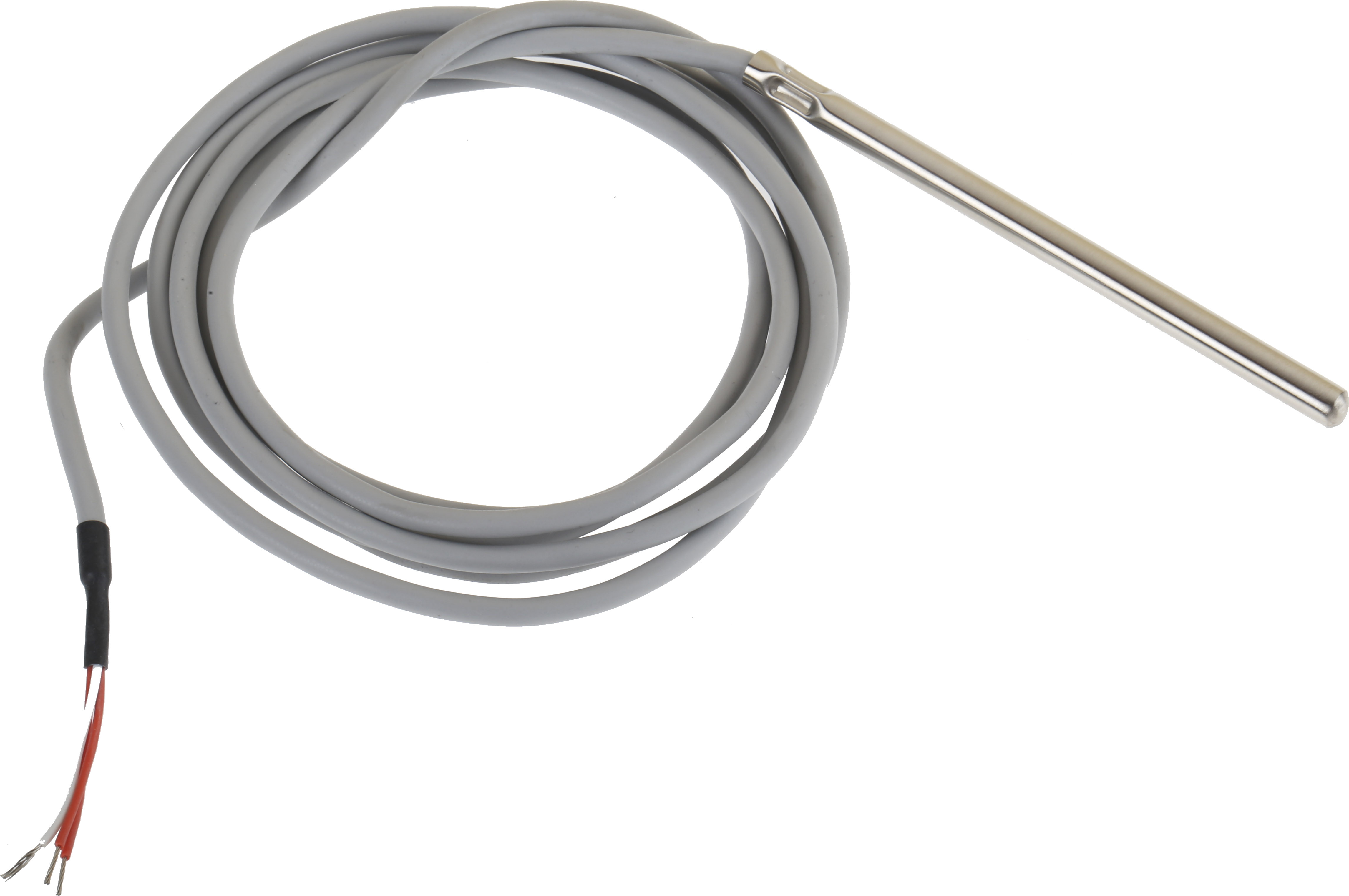 RS PRO PT100 RTD Sensor, 6mm Dia, 100mm Long, 3 Wire, Probe, Classe A +200°C Max