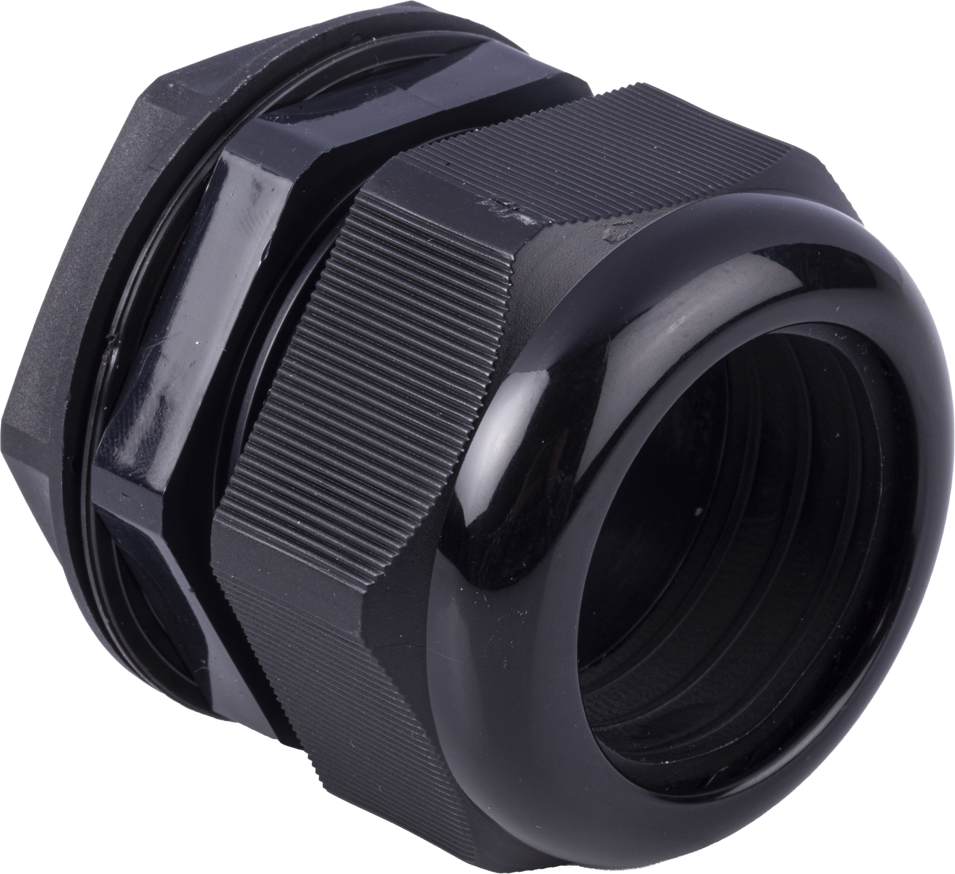 RS PRO Black Nylon Cable Gland, M50 Thread, 30mm min., 38mm max., IP68