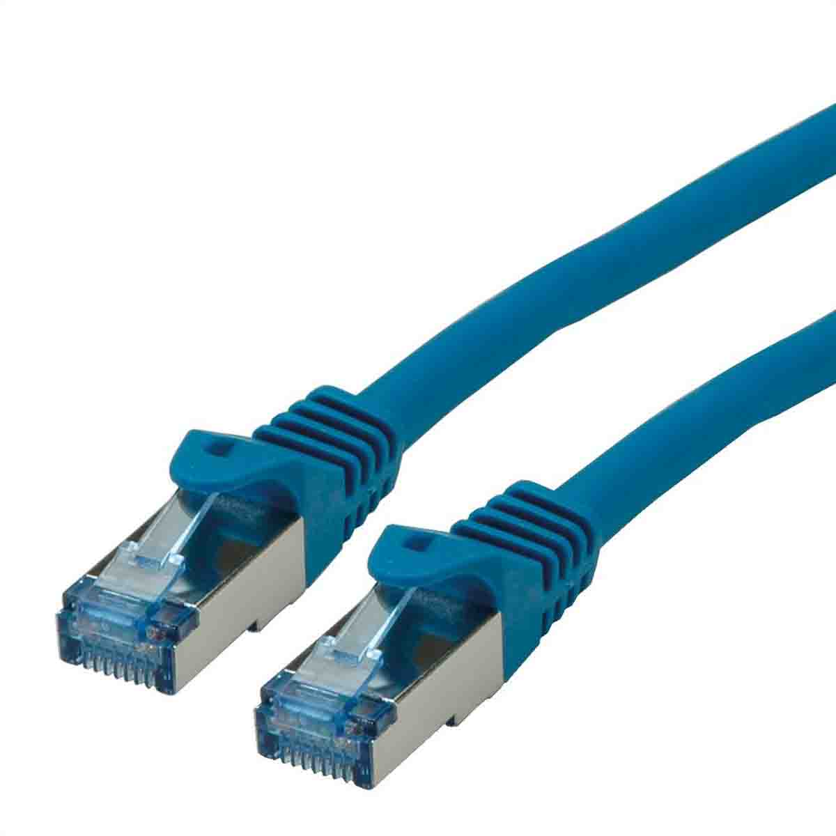 Roline, 20m Cat6a, Blue RJ45 to Male RJ45 Male, S/FTP Shielded, Terminated LSZH Sheath