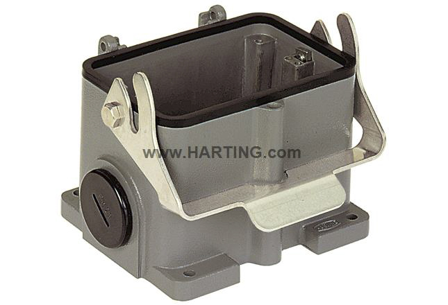 HARTING Han B Heavy Duty Power Connector Housing, M40 Thread, Side Entry