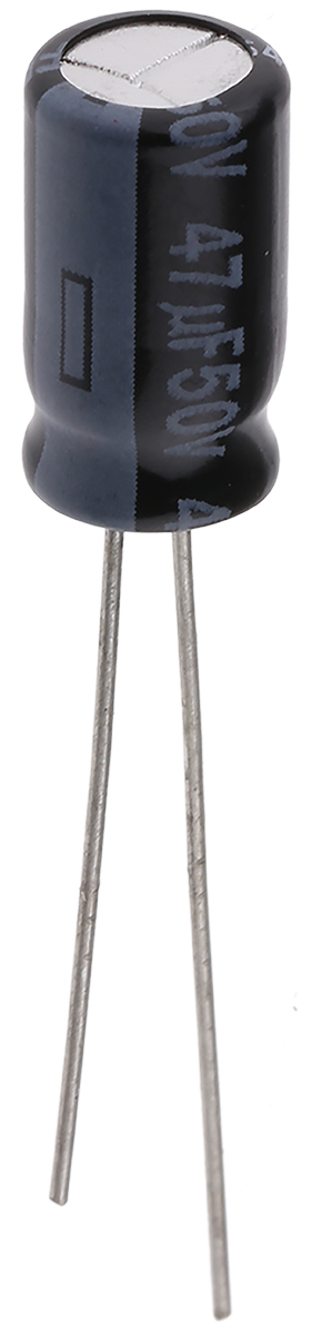 Panasonic 47μF Aluminium Electrolytic Aluminium Electrolytic Capacitor 50V dc, Radial, Through Hole - EEUFR1H470