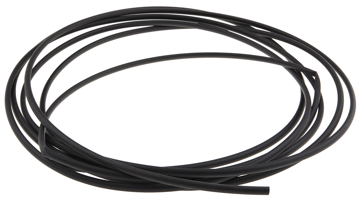 HellermannTyton Heat Shrink Tubing, Black 4.8mm Sleeve Dia. x 5m Length 2:1 Ratio, TCN20 Series
