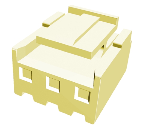 TE Connectivity, Economy Power Male Connector Housing, 3.96mm Pitch, 3 Way, 1 Row