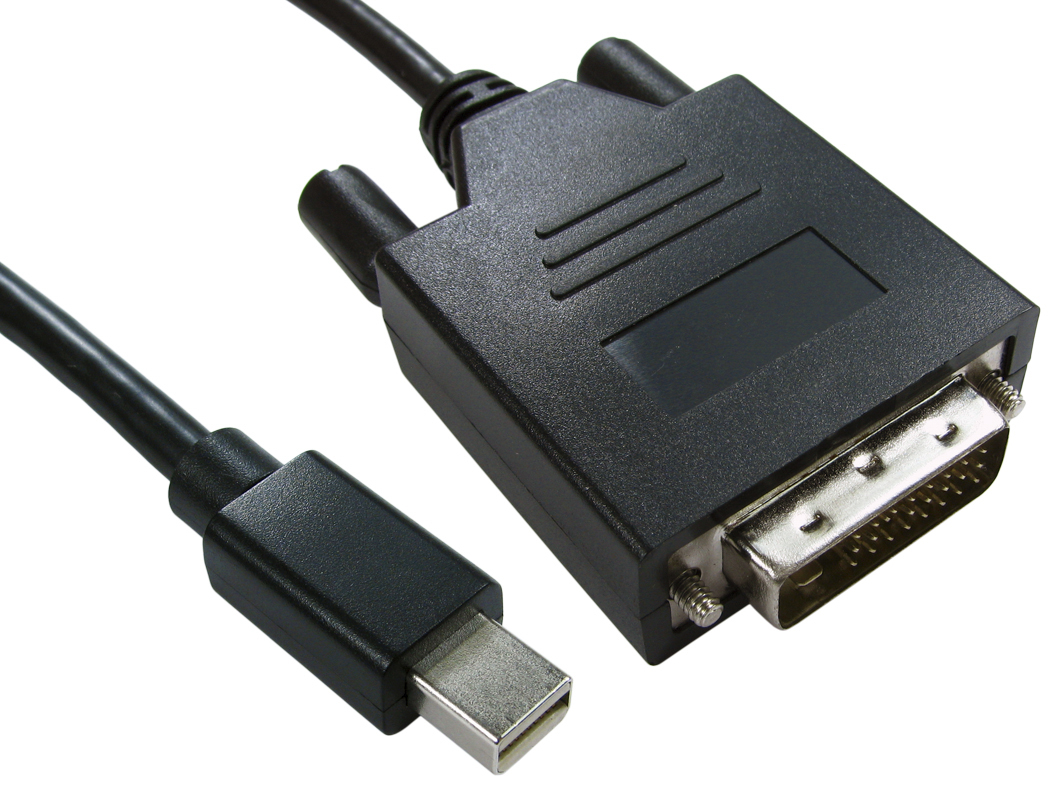RS PRO Male Mini DisplayPort to Male DVI-D Dual Link, PVC  Cable, 1080p, 2m