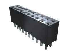 Samtec SQT Series Straight Through Hole Mount PCB Socket, 16-Contact, 2-Row, 2mm Pitch, Solder Termination