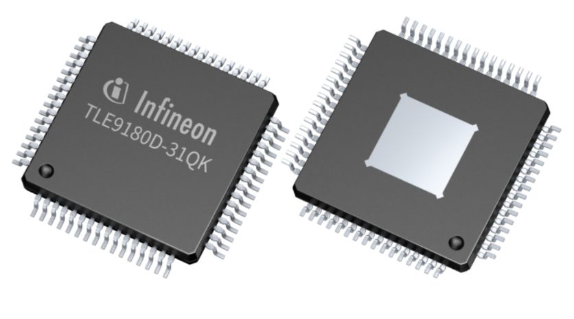 Infineon TLE9180D31QKXUMA1 MOSFET Gate Driver 2, 2 A 64-Pin 60 V, LQFP-64
