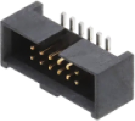 Samtec SHF Series Vertical Surface PCB Header, 12 Contact(s), 1.27 mm Pitch, 2 Row, Shrouded