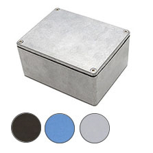 Deltron Black Enclosure, IP66, Flanged, 115 x 90 x 55mm