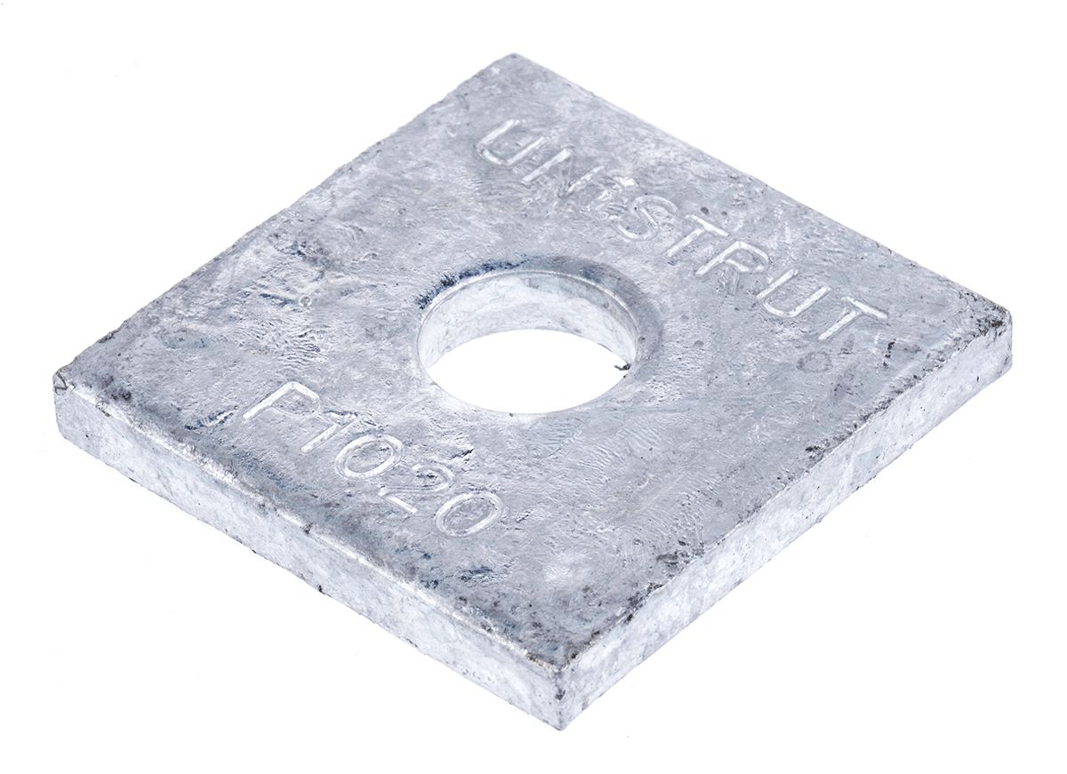 Steel Square Bracket 1 Hole, 7/16in Holes, 41.3 x 41.3mm