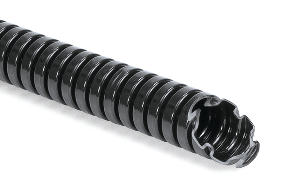 HellermannTyton Flexible Conduit, 34mm Nominal Diameter, Polyamide 6, Black