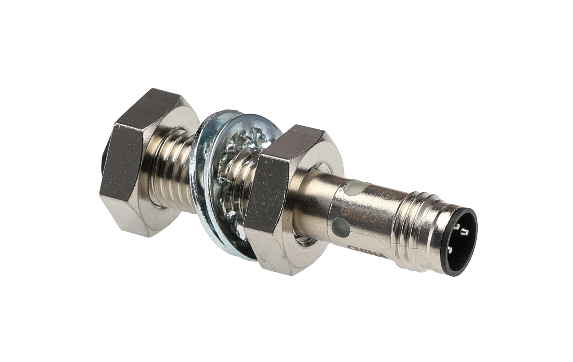 Omron Inductive Threaded Barrel Proximity Sensor, M8, 4 mm Detection, PNP NO, 10 → 30 V dc
