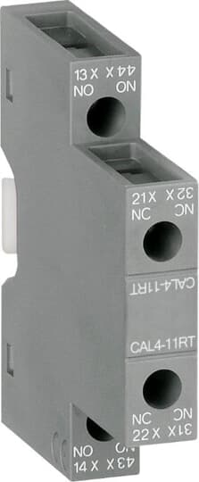 ABB Auxiliary Contact, 1 Contact, 1NC, Front Mount, AF CA3
