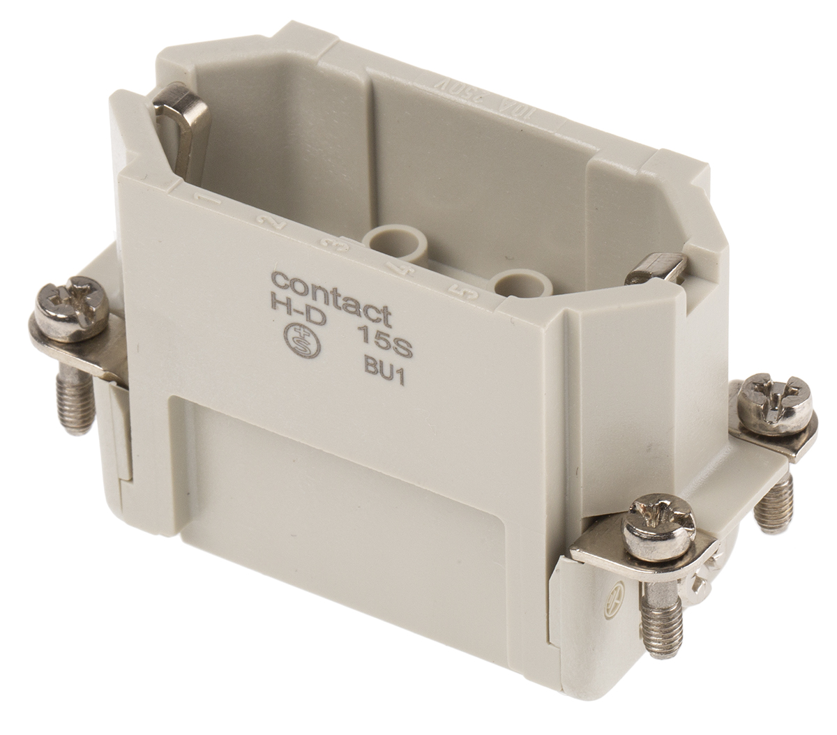 EPIC Heavy Duty Power Connector Insert, 10A, Male, H-D Series, 15 Contacts