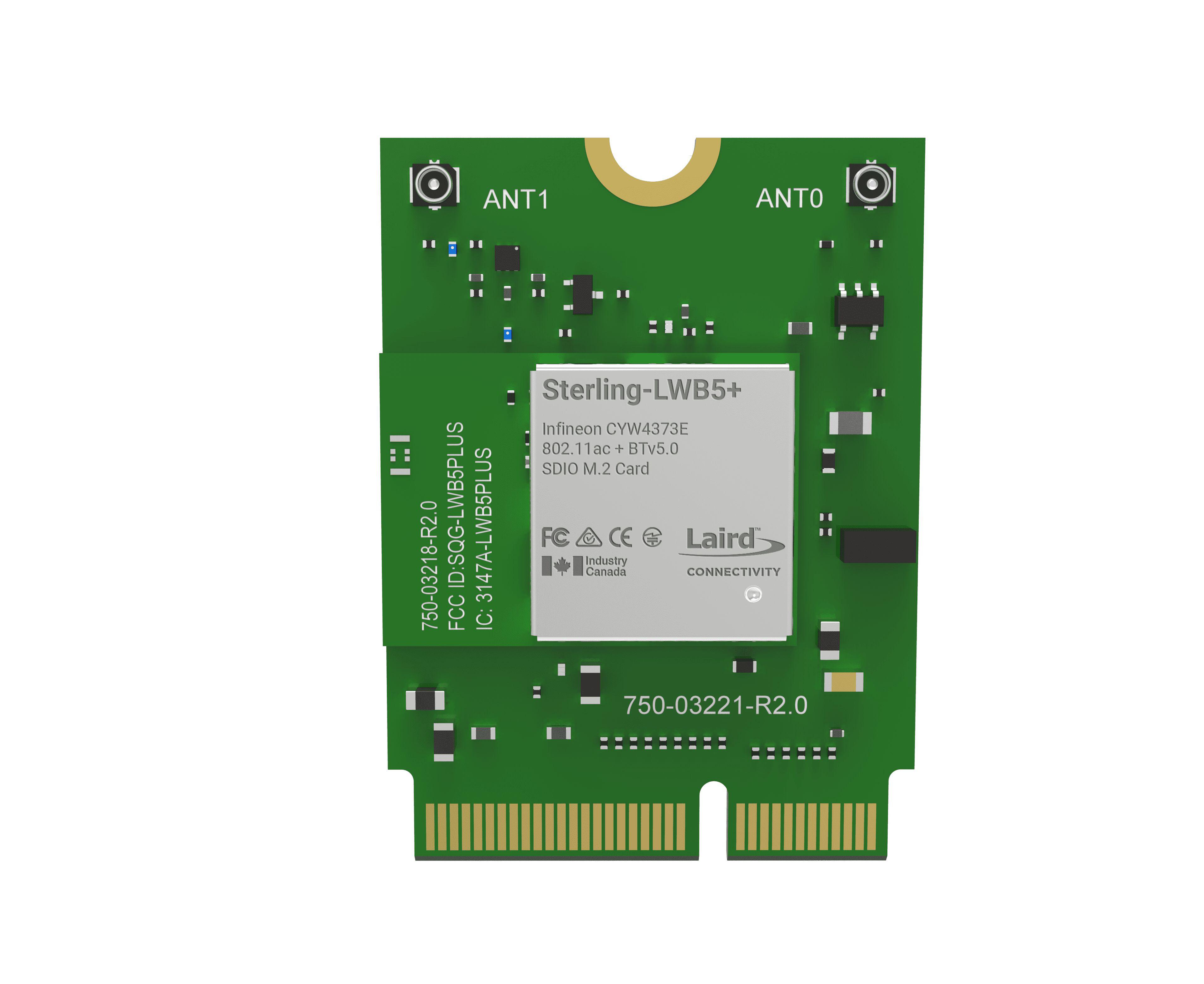 Ezurio 453-00048 3.3V WiFi and Bluetooth Module, 802.11a, IEEE 802.11ac, IEEE 802.11b/g, IEEE 802.11n UART, USB