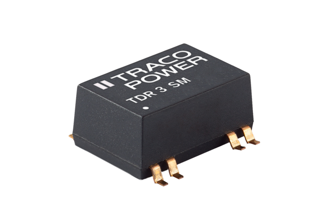 TRACOPOWER TDR 3SM DC-DC Converter, 5V dc/ 600mA Output, 18 → 36 V dc Input, 3W, Surface Mount, +85°C Max Temp