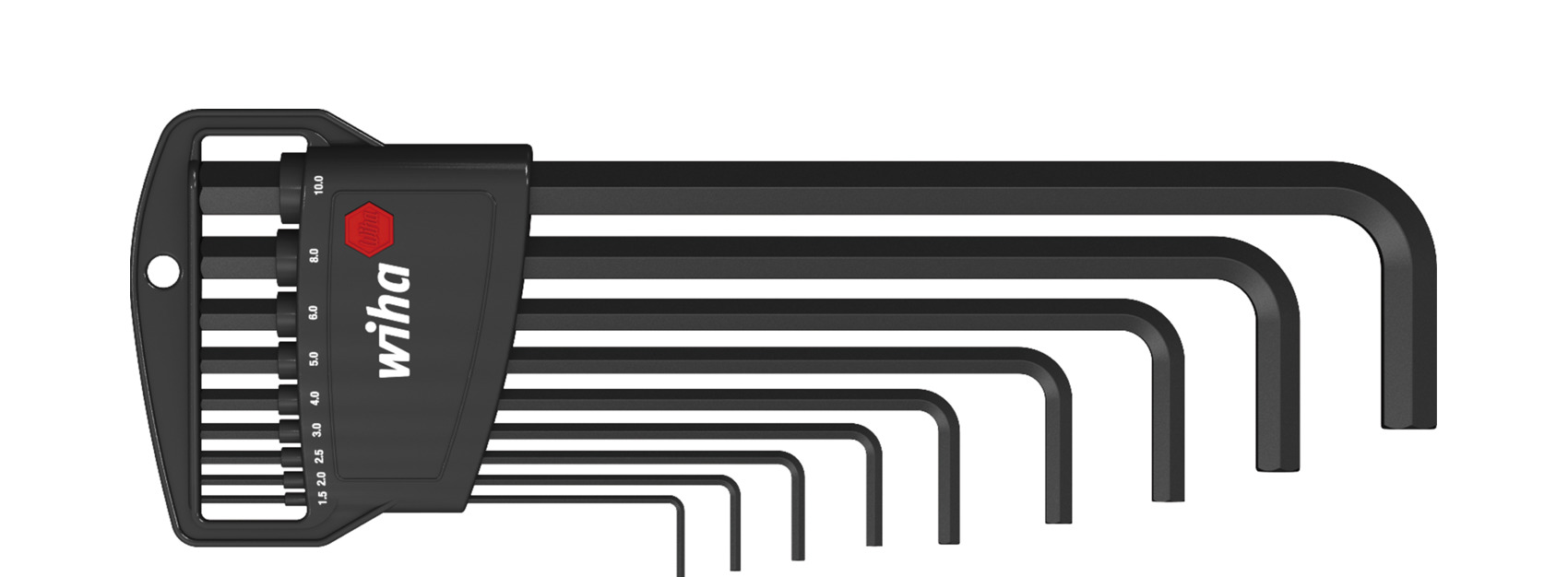 Wiha 9 piece L Shape Metric Hex Key Set, 1.5 → 10mm