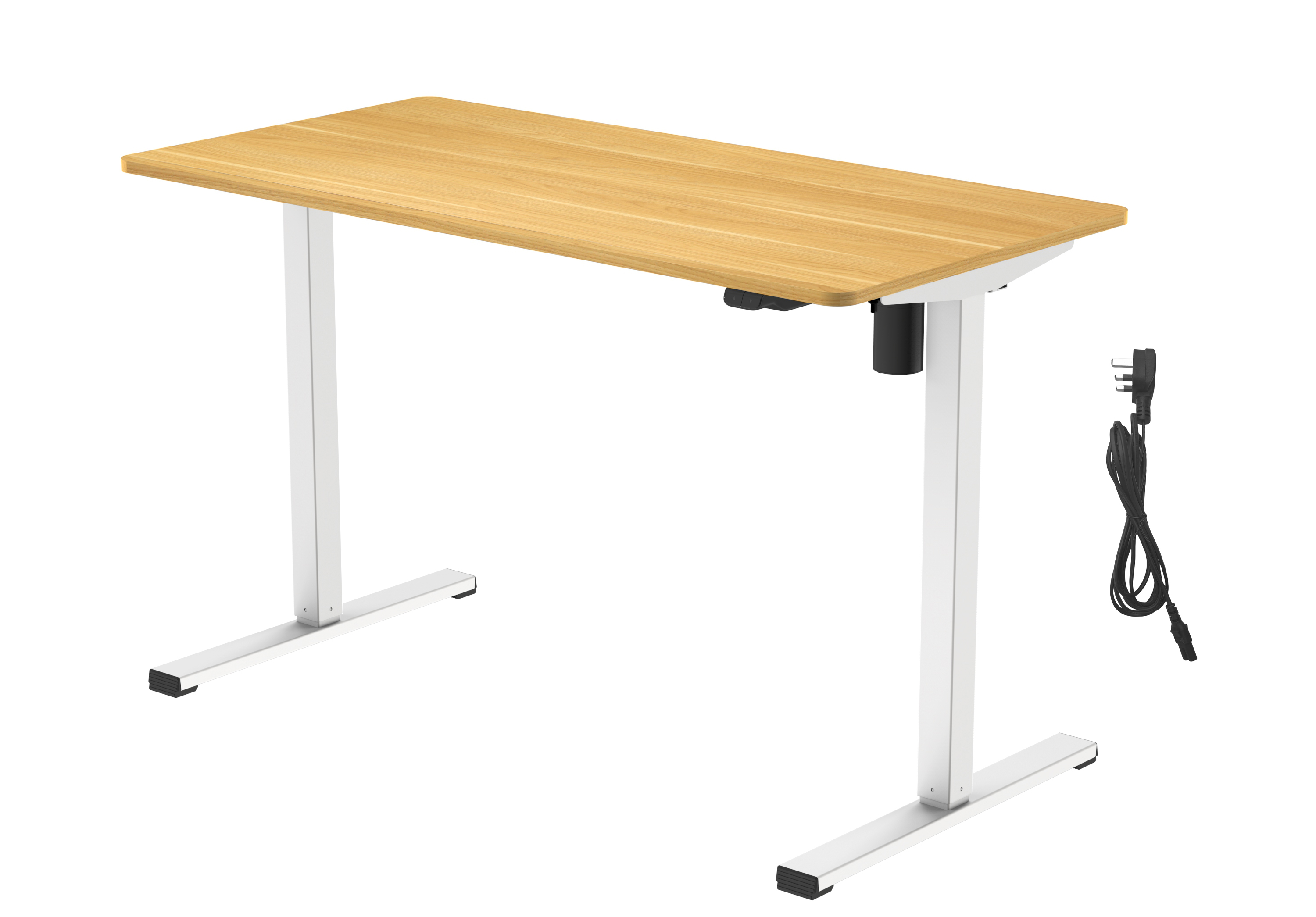 RS PRO Sitting, Standing Computer Desk, 726 → 1176mm x 1.2m x 600mm