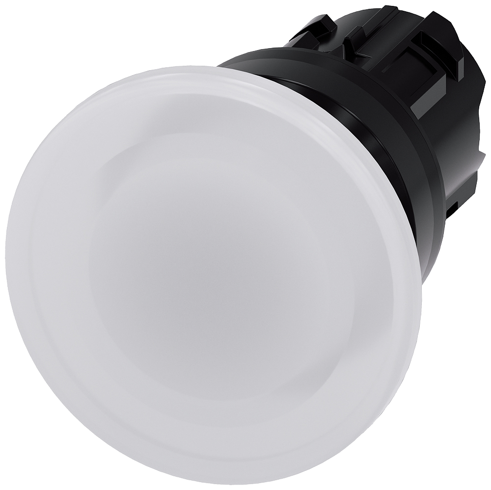 Siemens SIRIUS ACT 3SU10 Series White Momentary Push Button Head, 22mm Cutout, IP66, IP67, IP69K