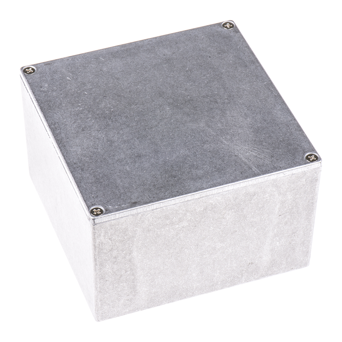Hammond 1590 Series Natural Die Cast Aluminium Enclosure, IP54, Natural Lid, 125 x 125 x 79mm