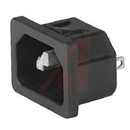 Schurter C14 Snap-In IEC Connector Male, 10A, 250 V