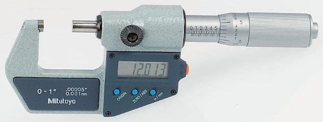 Mitutoyo 293-334 External Micrometer, Range 0 mm →25 mm, With UKAS Calibration