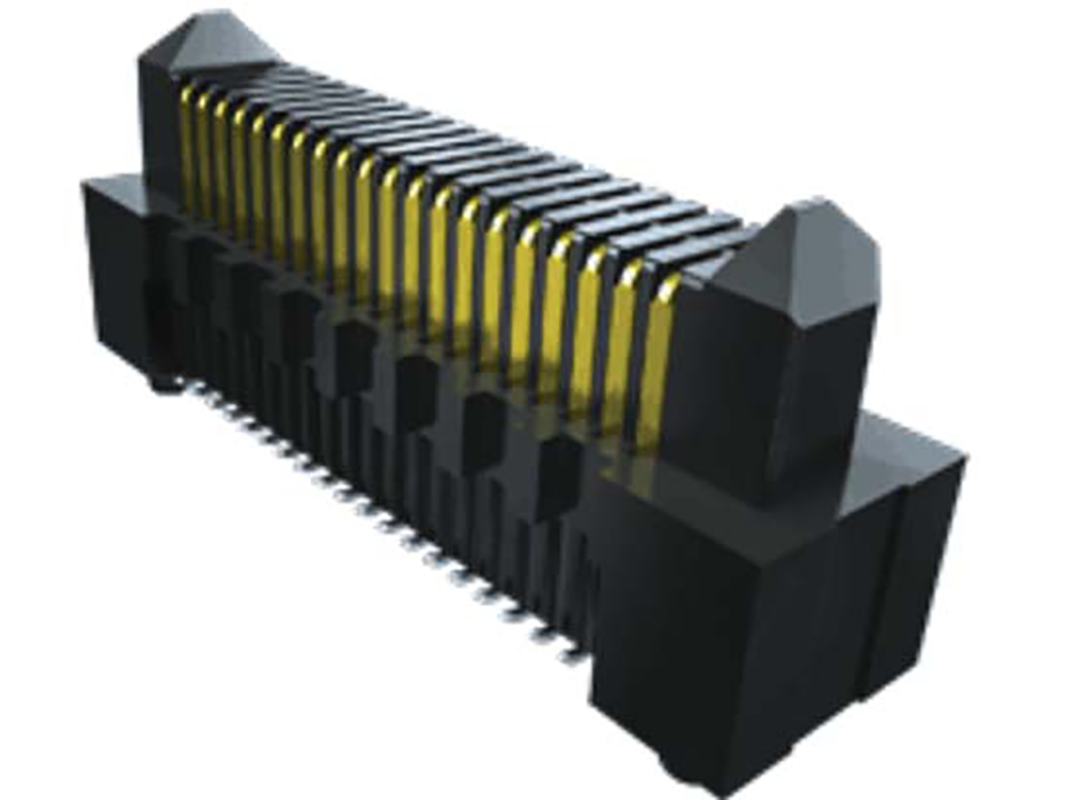Samtec ERM8 Series Straight Surface PCB Header, 10 Contact(s), 0.8 mm Pitch, 1 Row, Shrouded