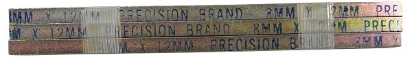 Precision Brand Steel Rectangular Bar, 12mm W, 8mm H, 300mm L