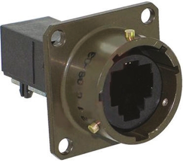 Amphenol Socapex RJ11Field Series 6-Port RJ11 Female Adapter, UTP