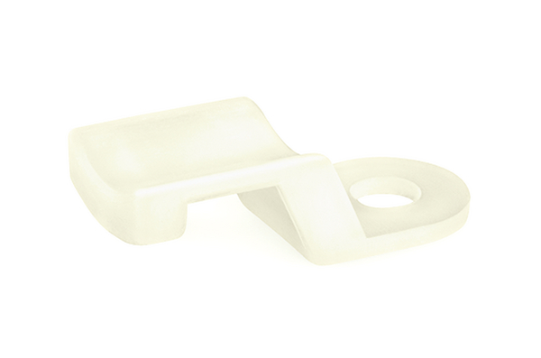 HellermannTyton Natural Cable Tie Mount 8 mm x 19mm, 5mm Max. Cable Tie Width