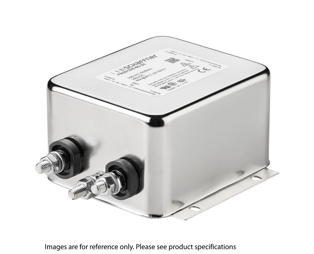 Schaffner, FN2010 1A 250 V ac/dc 0 → 400Hz, Chassis Mount EMI Filter, Fast-On, Single Phase