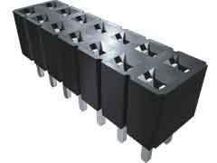 Samtec SLW Series Straight Through Hole Mount PCB Socket, 30-Contact, 2-Row, 2.54mm Pitch, Solder Termination