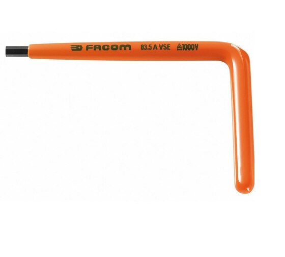 Facom L Shape Metric Hex Key, 4mm