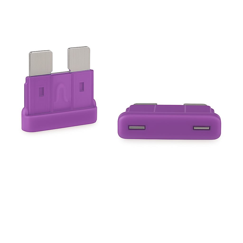 E-Pro 3A Automotive ATO Blade Fuse – 32 V DC, Fast-Acting, Violet