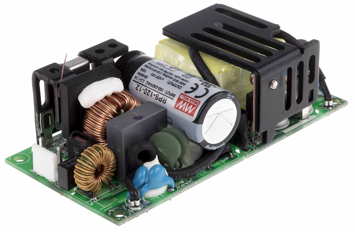 MEAN WELL Switching Power Supply, RPS-120-12, 12V dc, 10A, 84W, 1 Output, 113 → 370 V dc, 80 → 264 V ac