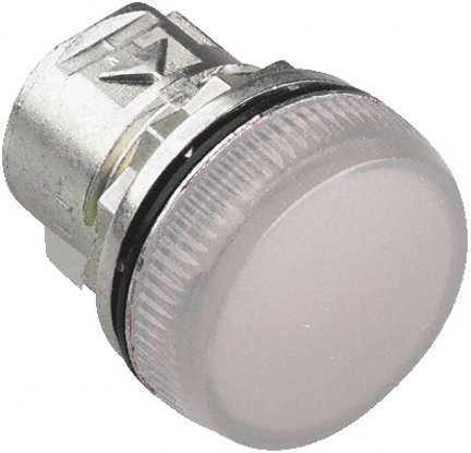 Allen Bradley White Pilot Light Head, 22mm Cutout 800F Series
