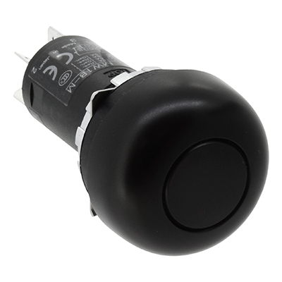 Idec Push Button Switch, Latching, Panel Mount, DPDT, 24 → 110V, IP66
