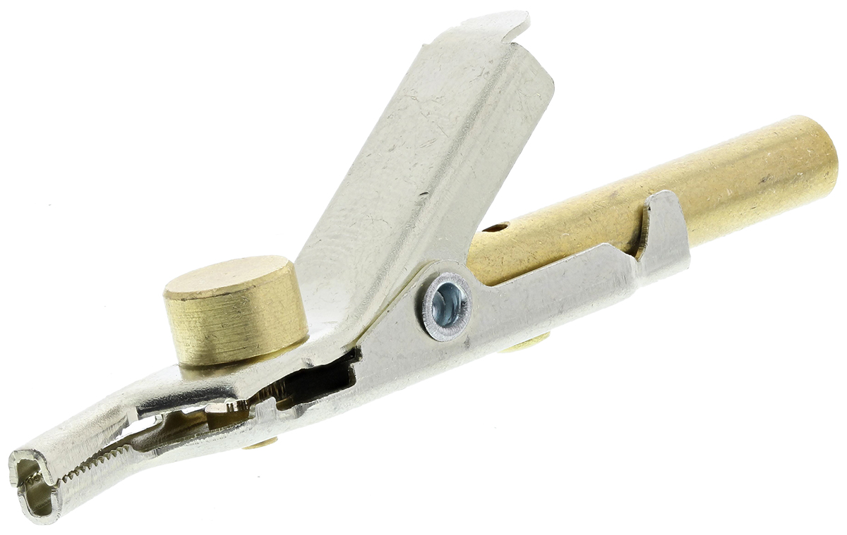 Mueller Electric JP-25182-J Bed of Nails Test Clip with Banana Jack, Nickel Silver Alloy contact