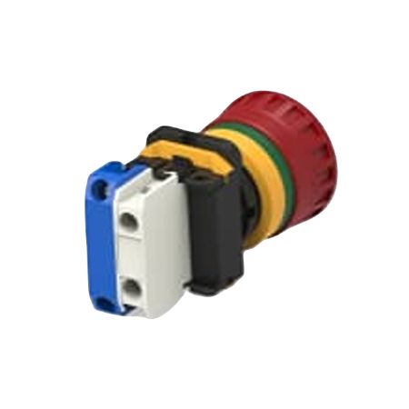 TE Connectivity PBES22 Series Illuminated Emergency Stop Push Button, Panel Mount, 22.3mm Cutout, SPDT, IP20, IP65