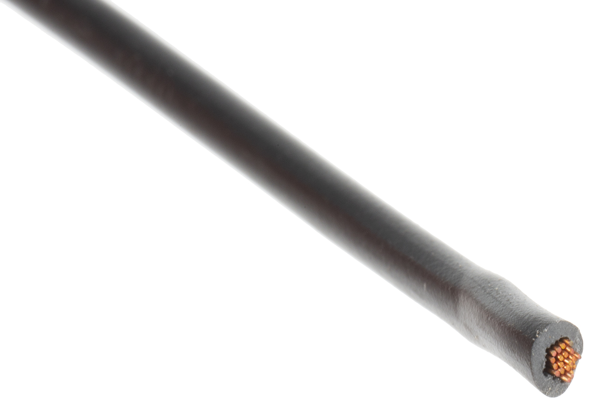 Lapp Black 0.75 mm² Hook Up Wire, 18 AWG, 100m, PVC Insulation, 4160201