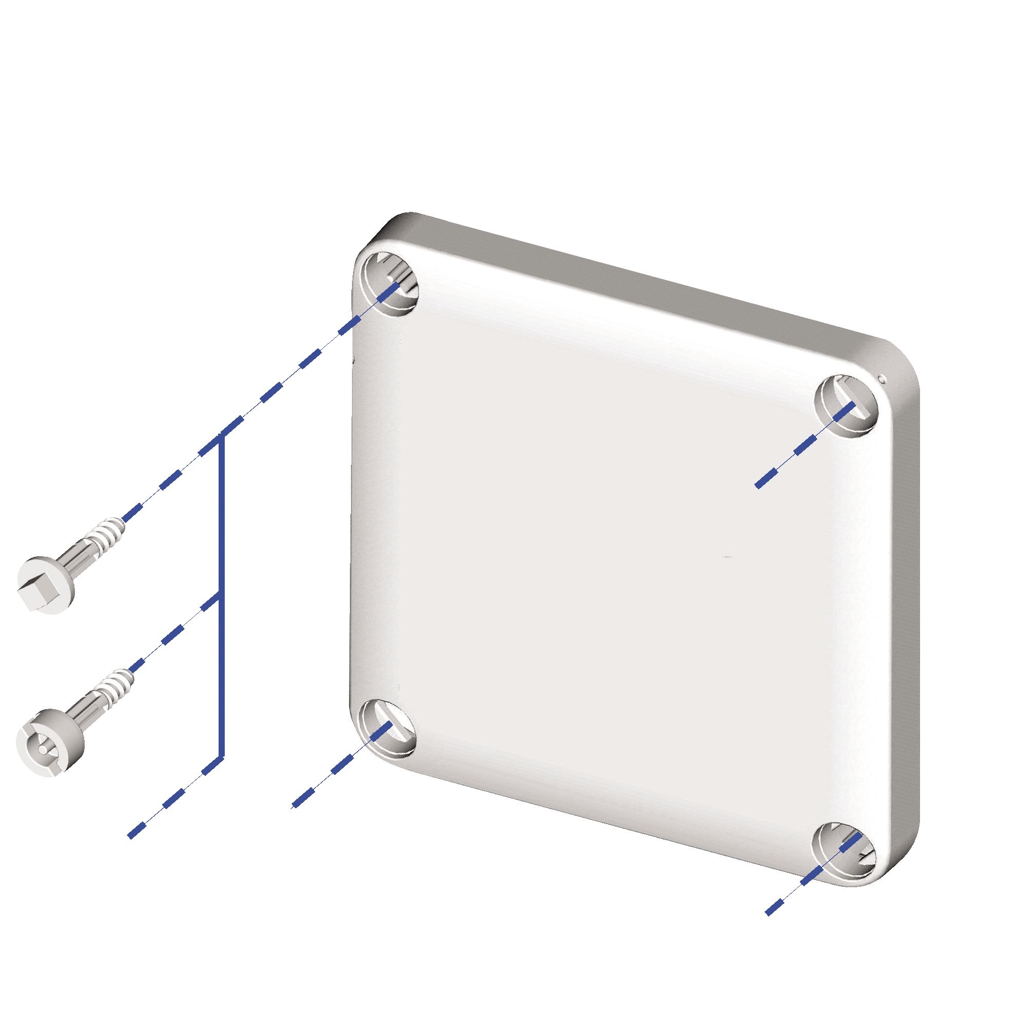 Schneider Electric NSYAEDS Series Screw for Use with Thalassa TBS/TBP, 40 x 40mm