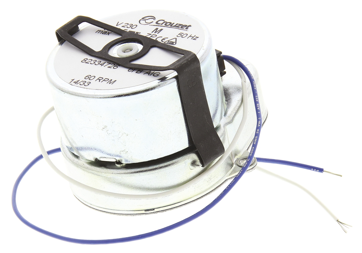 Crouzet Clockwise Synchronous Geared AC Geared Motor, 3 W, 230 V