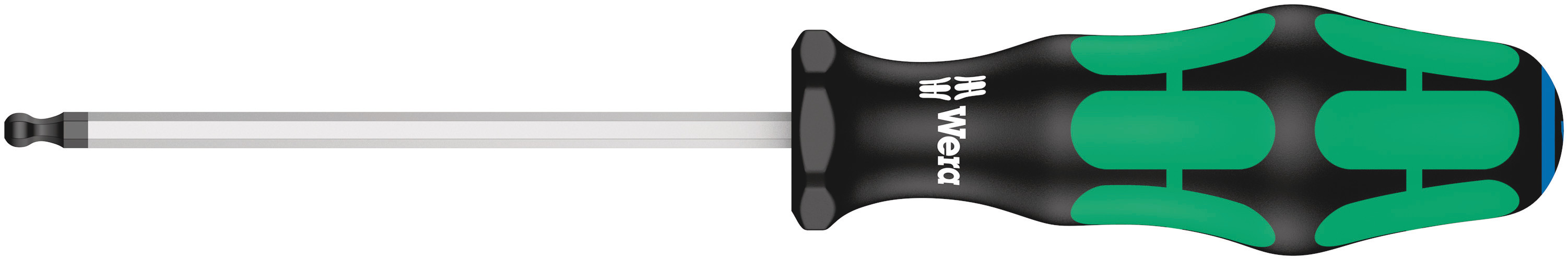 Wera Ball End Hexagon  Screwdriver, 100 mm Blade, 198 mm Overall
