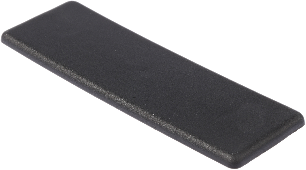 RS PRO Black End Cap, 8mm Groove