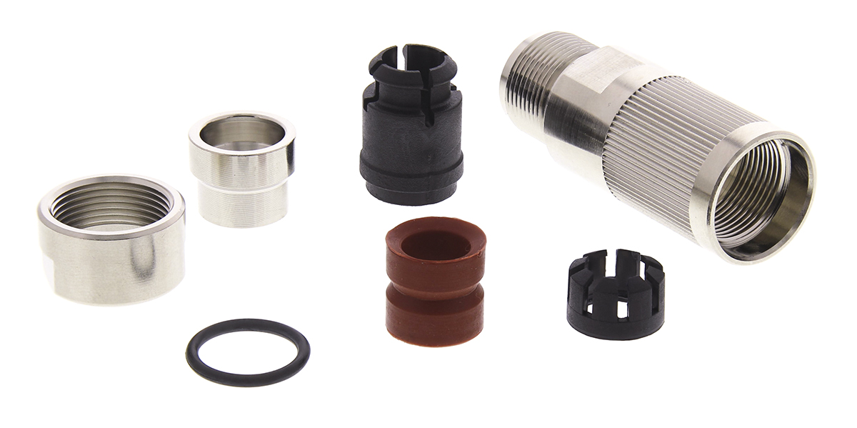 ITT CannonSize 12 Straight Circular Connector Backshell, For Use With Unsealed plugs and Receptables, 8